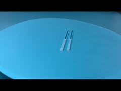 উচ্চ তাপমাত্রা প্রতিরোধের কোয়ার্টজ রড উচ্চ নির্ভুলতা অর্ধেক পালিশ করা অর্ধেক বালি বিস্ফোরিত CNC খাঁজ