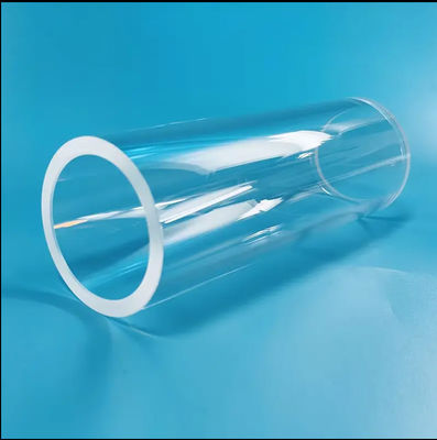 Quartz Glass Tube Custom Transparent 1100 Degrees Celsius High Dimension Precision Fused Silica Tube