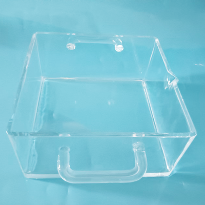 High Purity Square Thick Wall Quartz Container For High Temp Sintering Tank