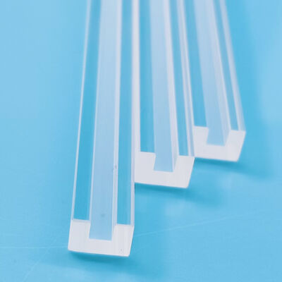 18+1 Rectangular Groove Fused Quartz Substrate 120x5x3.5mm Optical Component Carrier