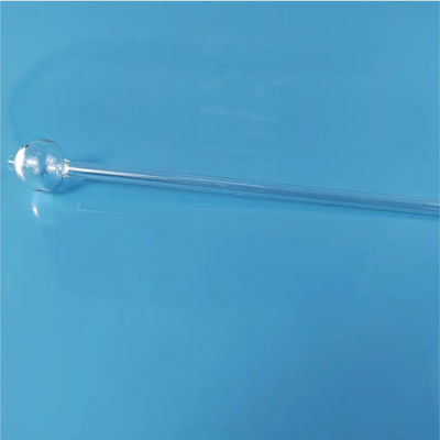 2.2g/cm3 Density Customized Ball Shape End Quartz Tubes For Clear Quartz Test Tube
