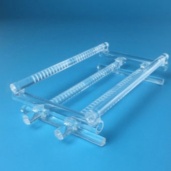 Quartz Apparatus Quartz Wafer Boat For Solar Laboratory with Customized Size